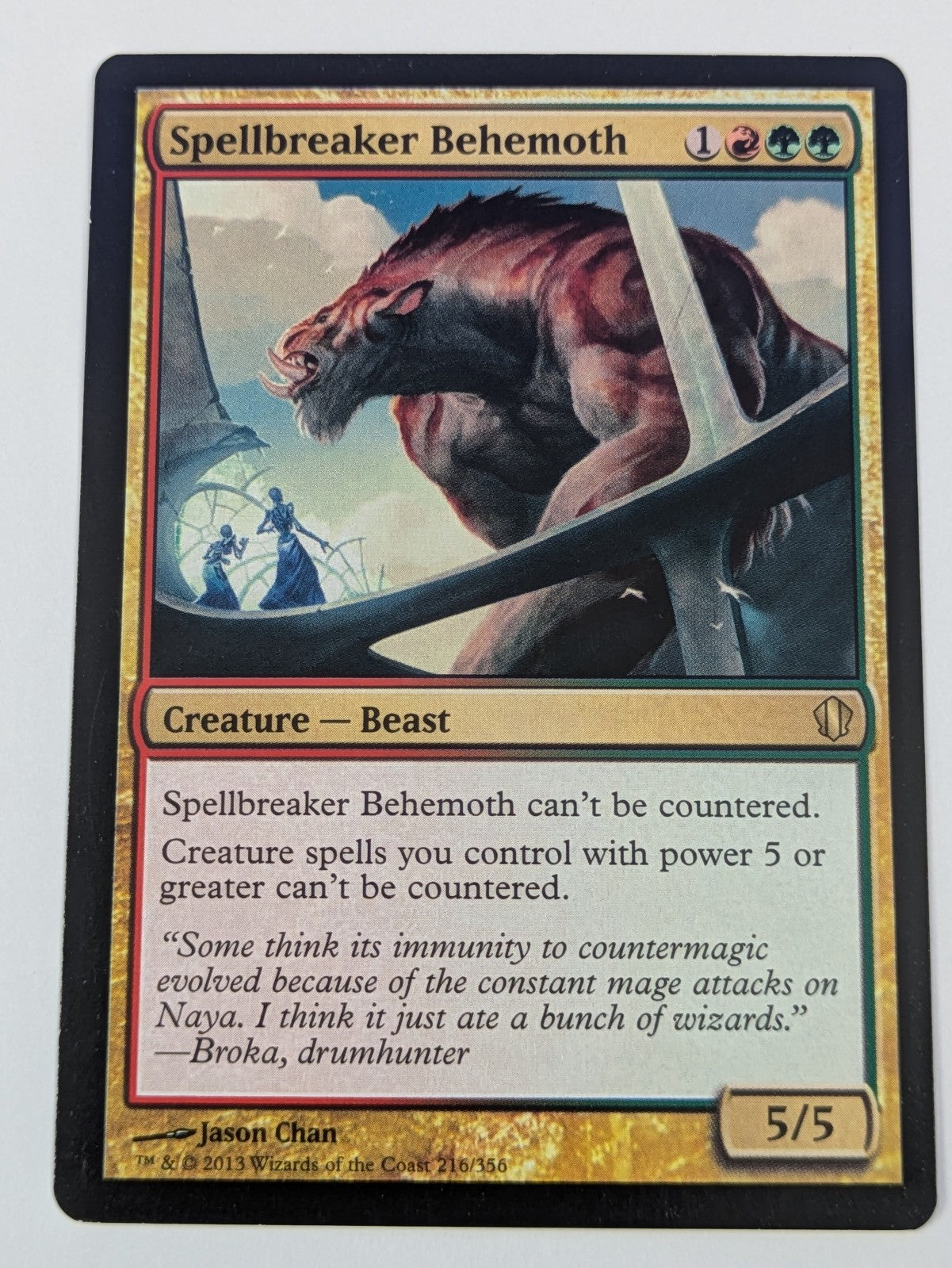 MTG Magic: Commander 2013: Spellbreaker Behemoth #216/356 Rare - LP