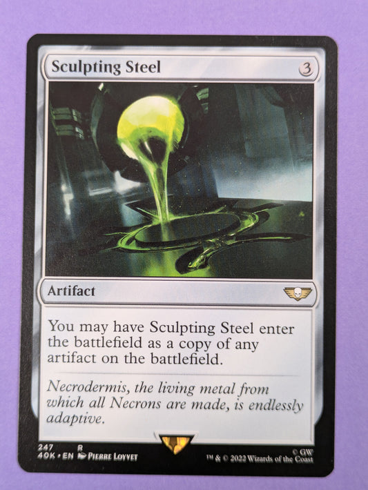 MTG Magic: Warhammer 40,000 Commander (40K): Sculpting Steel #247 Rare - NM