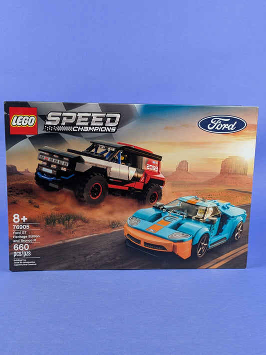 LEGO SPEED CHAMPIONS Ford GT Heritage Edition and Bronco R 76905