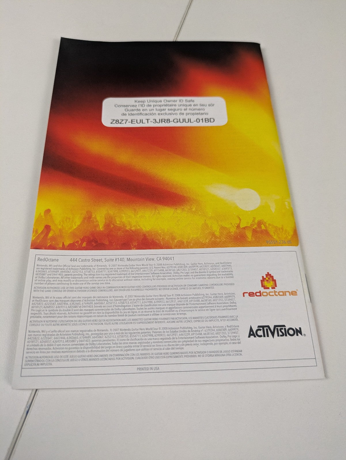 Guitar Hero World Tour (Nintendo Wii, 2008) CIB