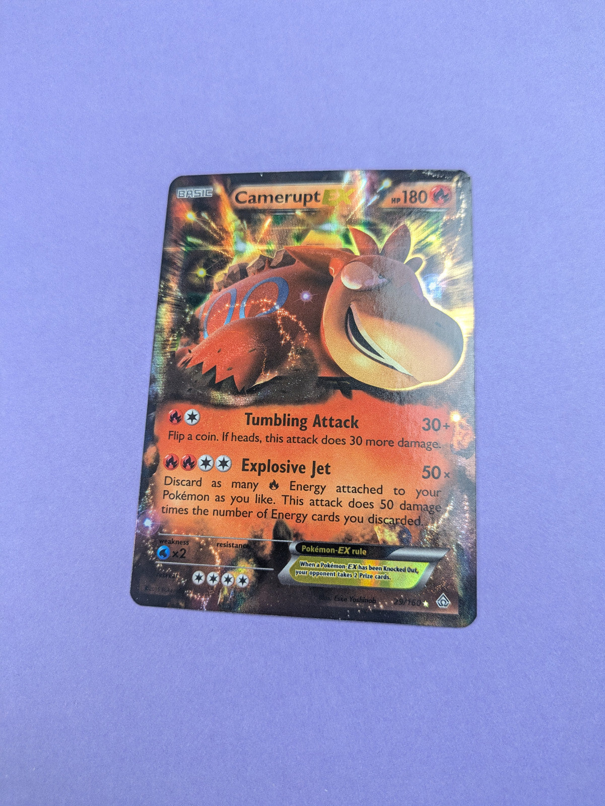 Camerupt EX - 29/160 - Ultra Rare XY: Primal Clash - Pokemon Card - NM