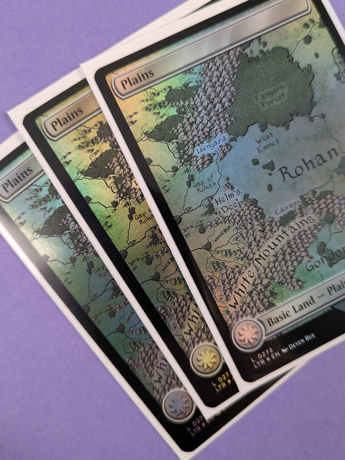 MTG: The Lord of the Rings: Tales of Middle-earth: Plains Foil #0272 Land - NM