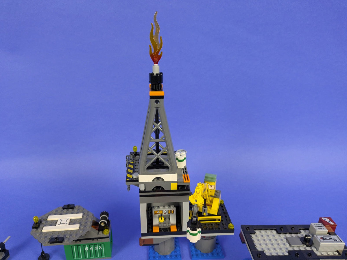 Lego Oild Rig Lego Cars: Cars 2: Oil Rig Escape 9486 w/ Instructions – Collector's ...