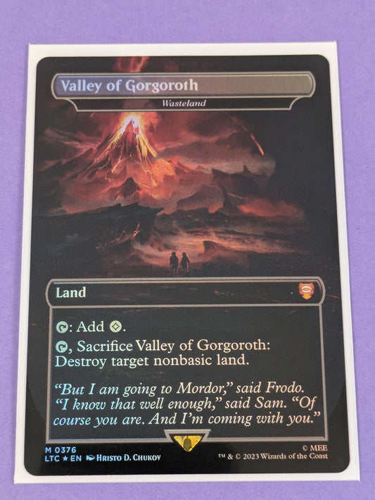 MTG: The Lord of the Rings: Valley of Gorgoroth - Wasteland Foil #0376 - NM
