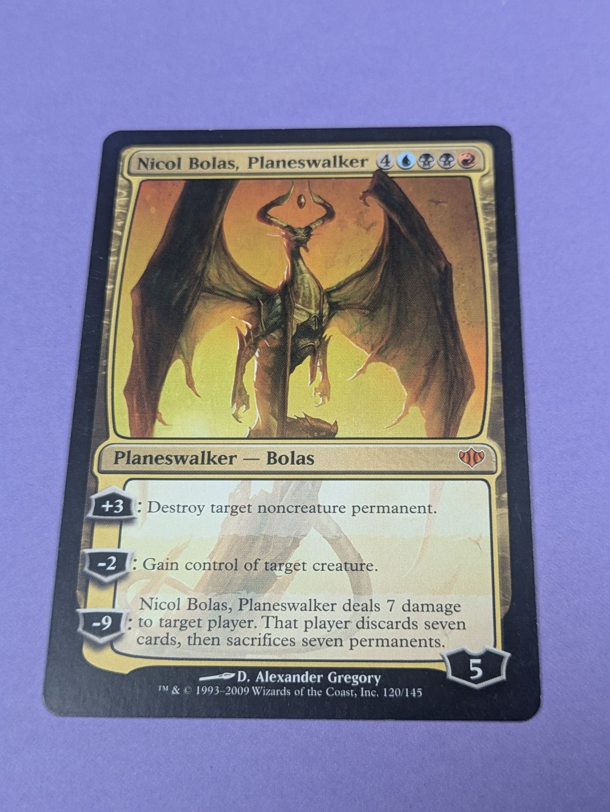 MTG Magic: Conflux: Nicol Bolas, Planeswalker #120/145 Mythic - NM