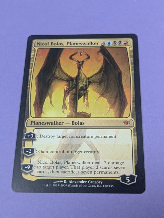MTG Magic: Conflux: Nicol Bolas, Planeswalker #120/145 Mythic - NM