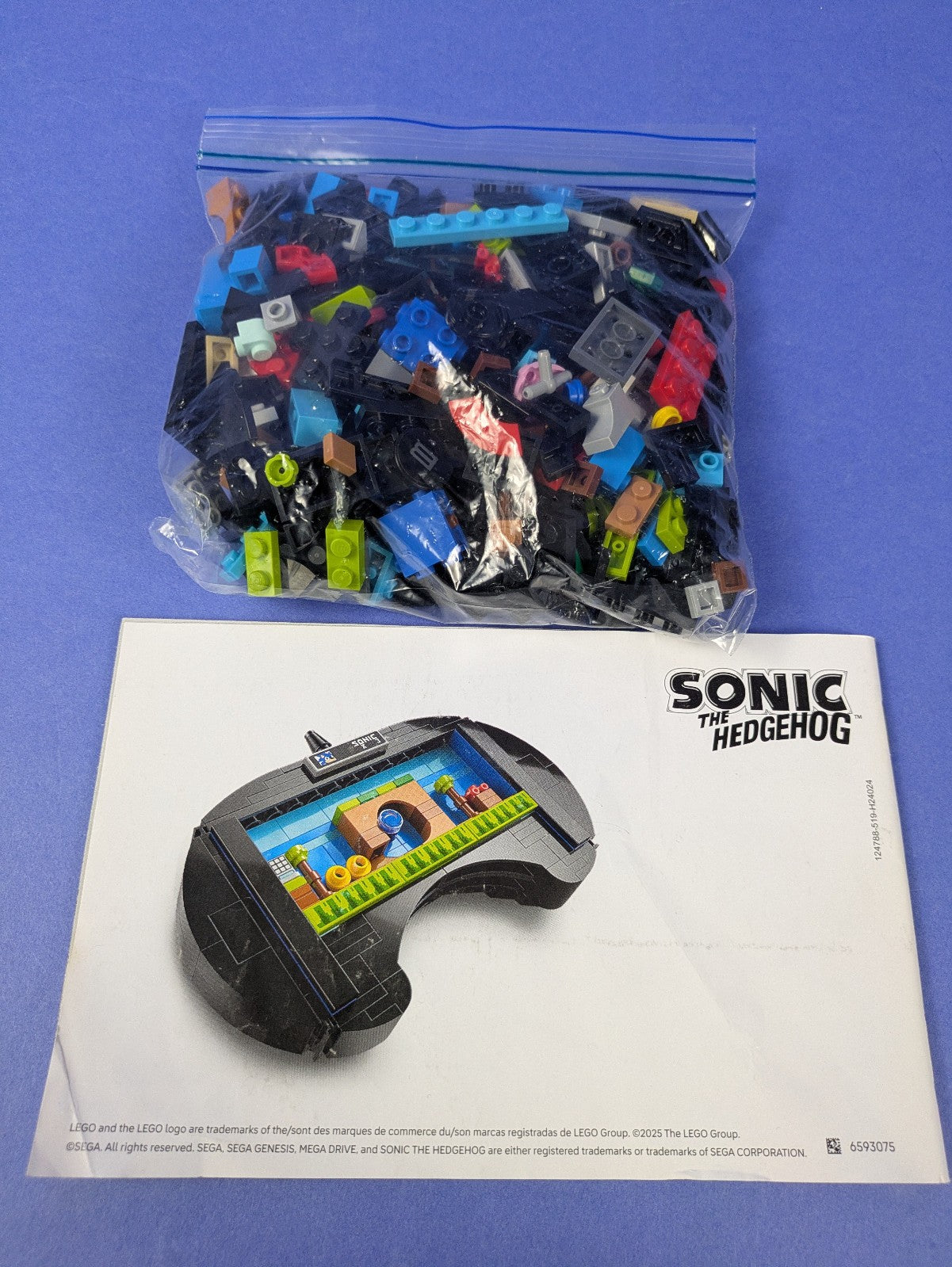LEGO Sonic the Hedgehog SEGA Genesis Controller 40769 Complete Set Pre-Owned