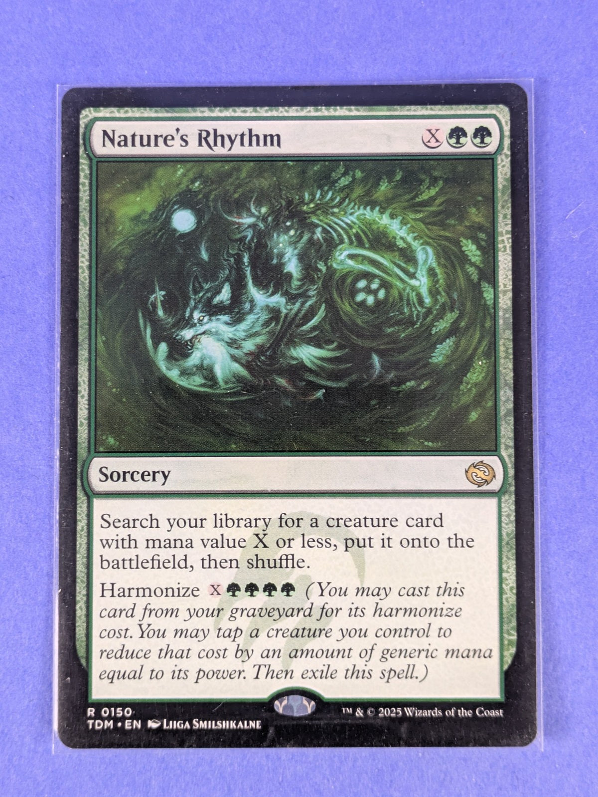 MTG Magic: Tarkir: Dragonstorm: Nature's Rhythm #0150 Rare - NM