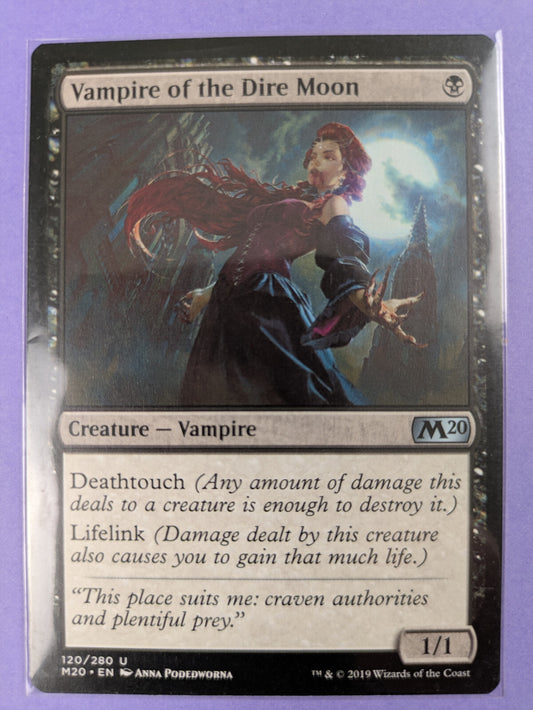 MTG Magic: Core Set 2020: Vampire of the Dire Moon # 120/280 Uncommon - NM