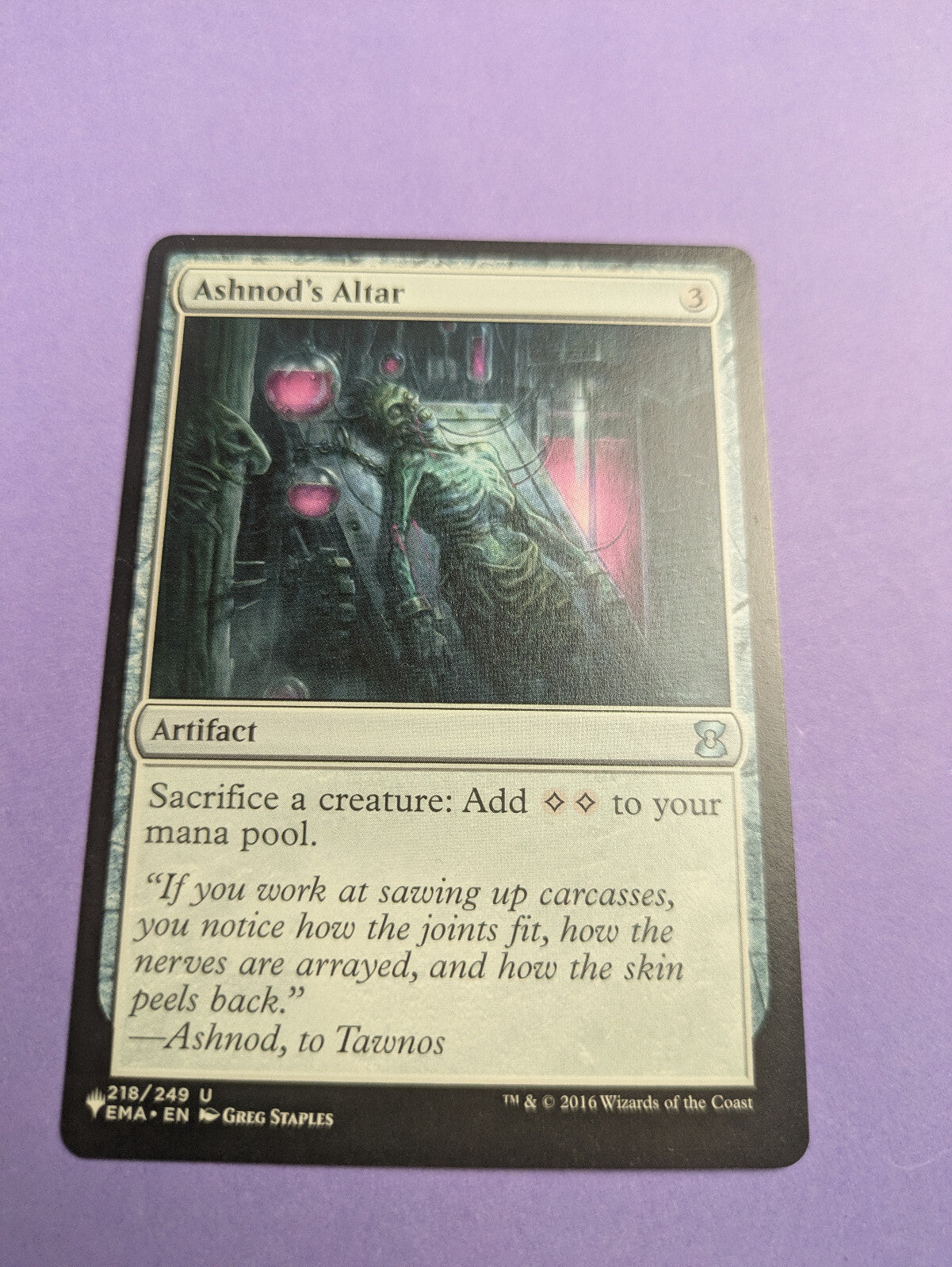 MTG Magic The Gathering: Eternal Masters: Ashnod's Altar- Uncommon-Near Mint