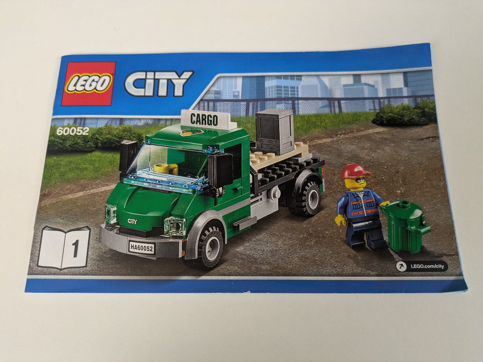 Lego City: Train: RC Train: Cargo Train Set 60052 - Complete Set