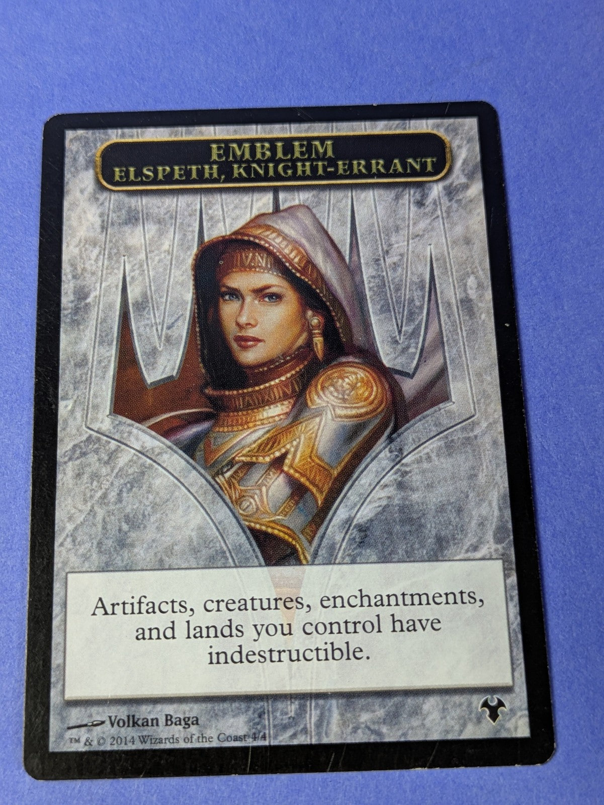 MTG: Modern Event Deck 2014 Tokens: Elspeth, Knight-Errant Emblem Token - LP