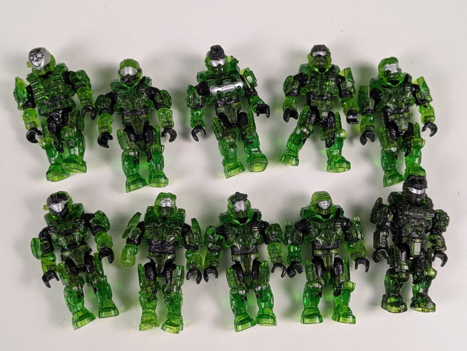 HALO Mega Bloks Construx Green Infected Spartan (10X) FRM20 Faithful vs Fallen