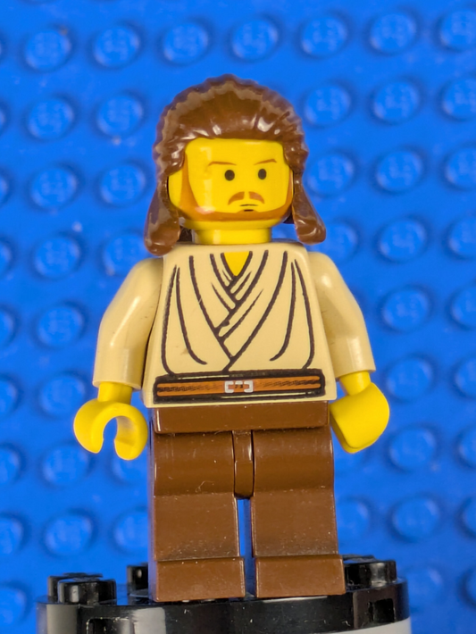 Lego Star Wars: Qui-Gon Jinn (Yellow Head) sw0027 Sets 7171, 7204