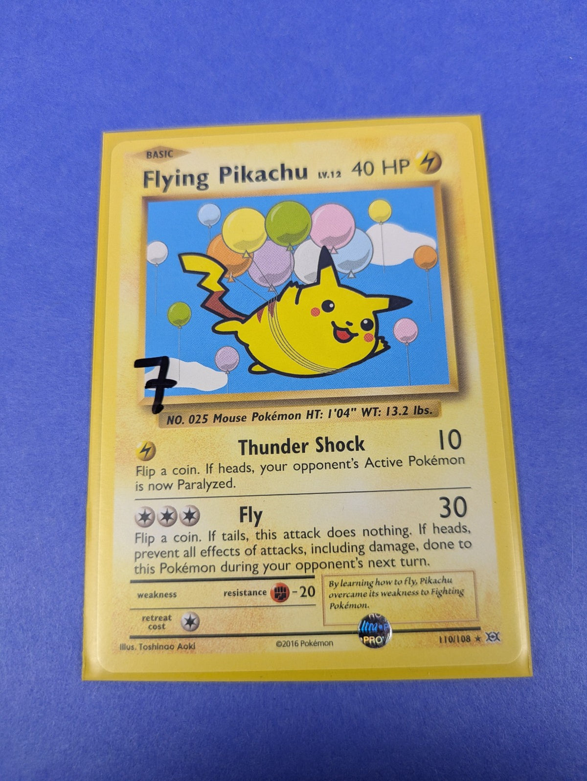 Flying Pikachu - 110/108 - Rare Secret Evolutions - Pokemon Card - LP