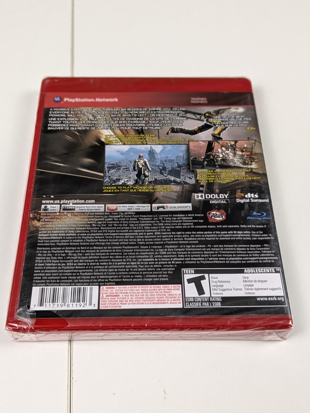 inFAMOUS: Greatest Hits (Sony PlayStation 3 PS3, 2012)
