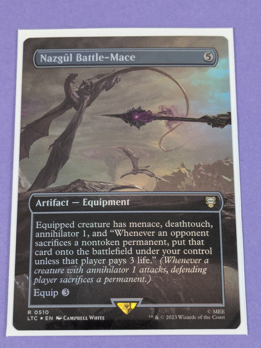 MTG: The Lord of the Rings: Nazgûl Battle-Mace Borderless Foil #0510 Rare - NM