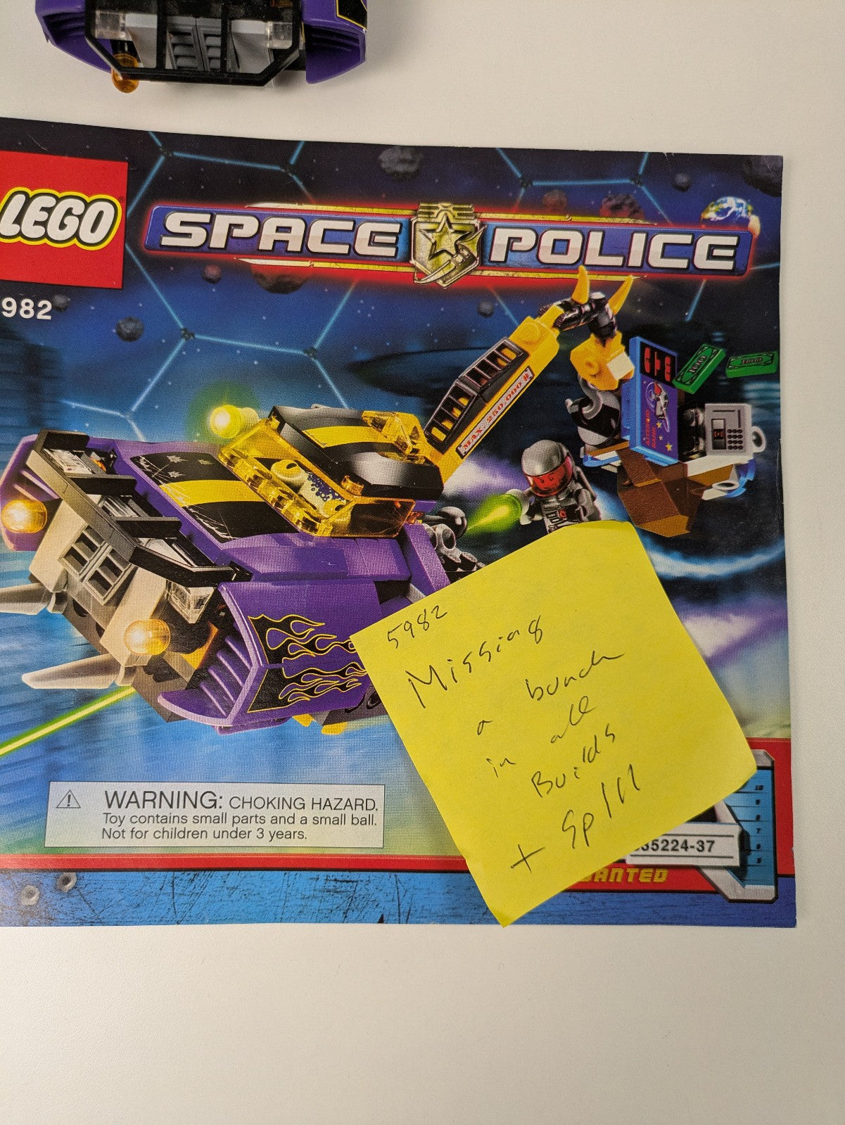 Lego Space: Space Police III: Smash 'n' Grab Set 5982 - Incomplete Set