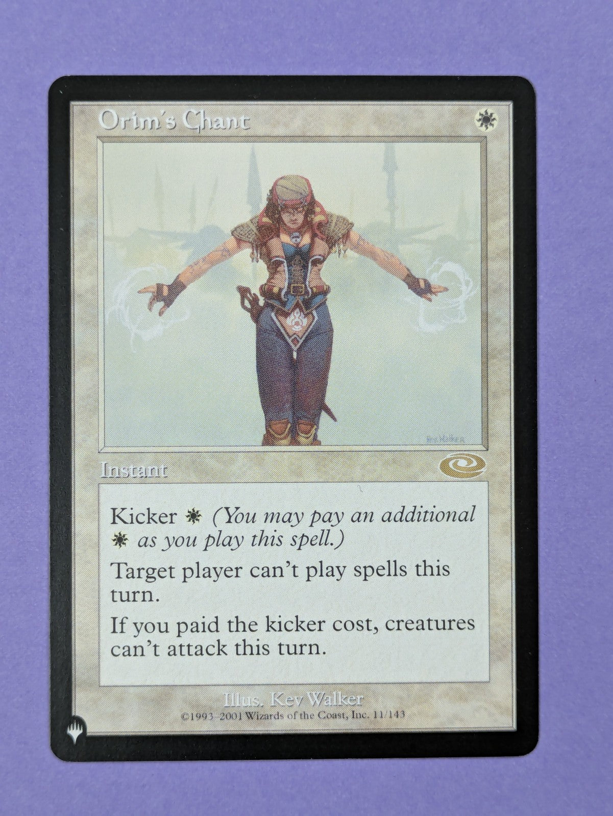 MTG Magic The Gathering: The List: Orim's Chant Reprint #11/143 Rare - NM