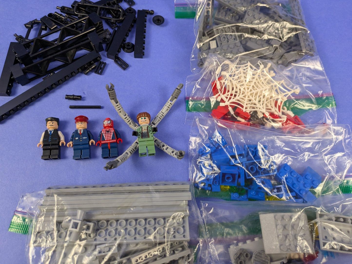 LEGO Spider-Man Spider-Man's Train Rescue 4855 Complete Set Pre-Owned