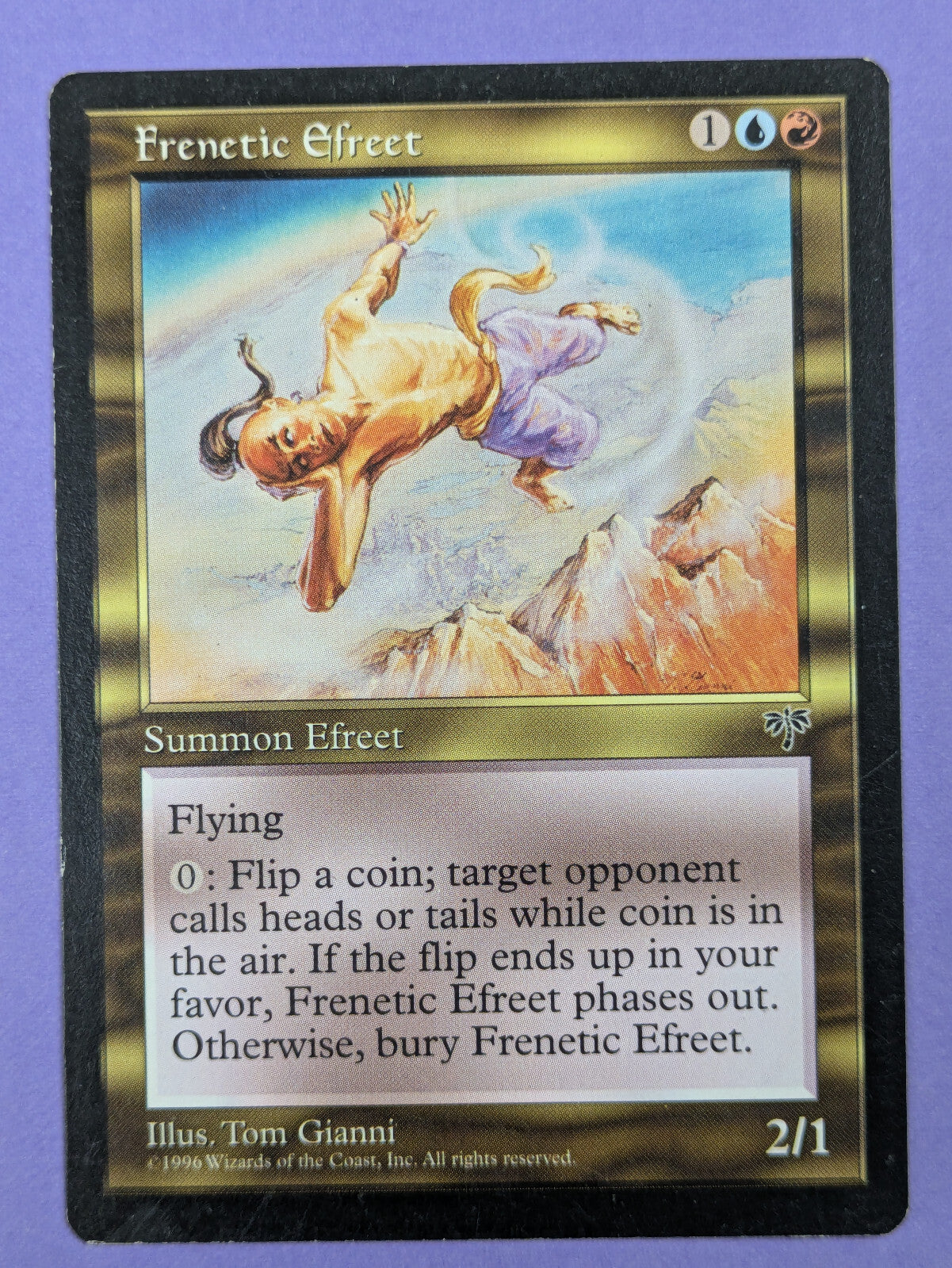 MTG Magic The Gathering: Mirage: Frenetic Efreet Rare - LP