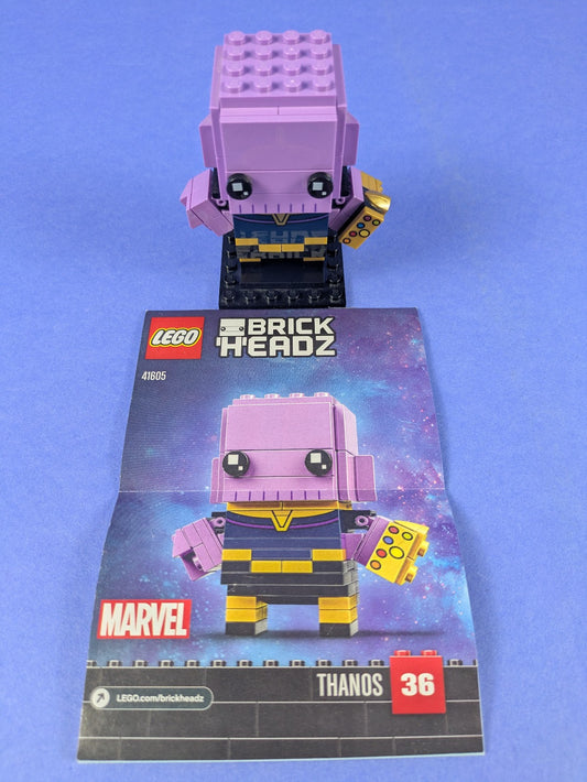 LEGO BrickHeadz Super Heroes Thanos 41605 Complete Set Pre-Owned