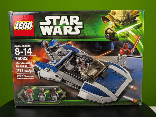 Lego Star Wars: The Clone Wars: Mandalorian Speeder Set 75022 BRAND NEW