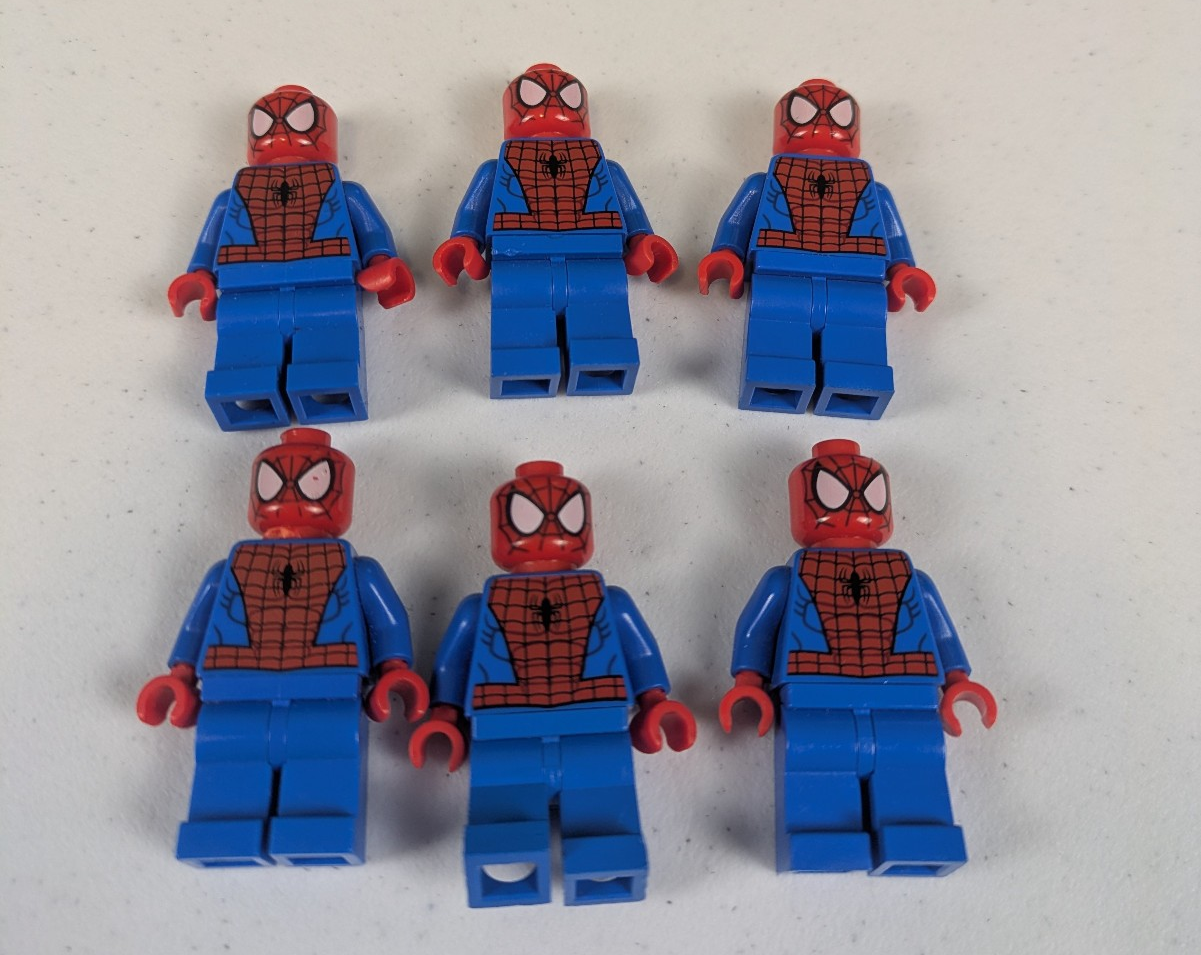 Lego Super Heroes: Spider-Man - Black Web Pattern Bundle (6X) sh0038 Set 6873