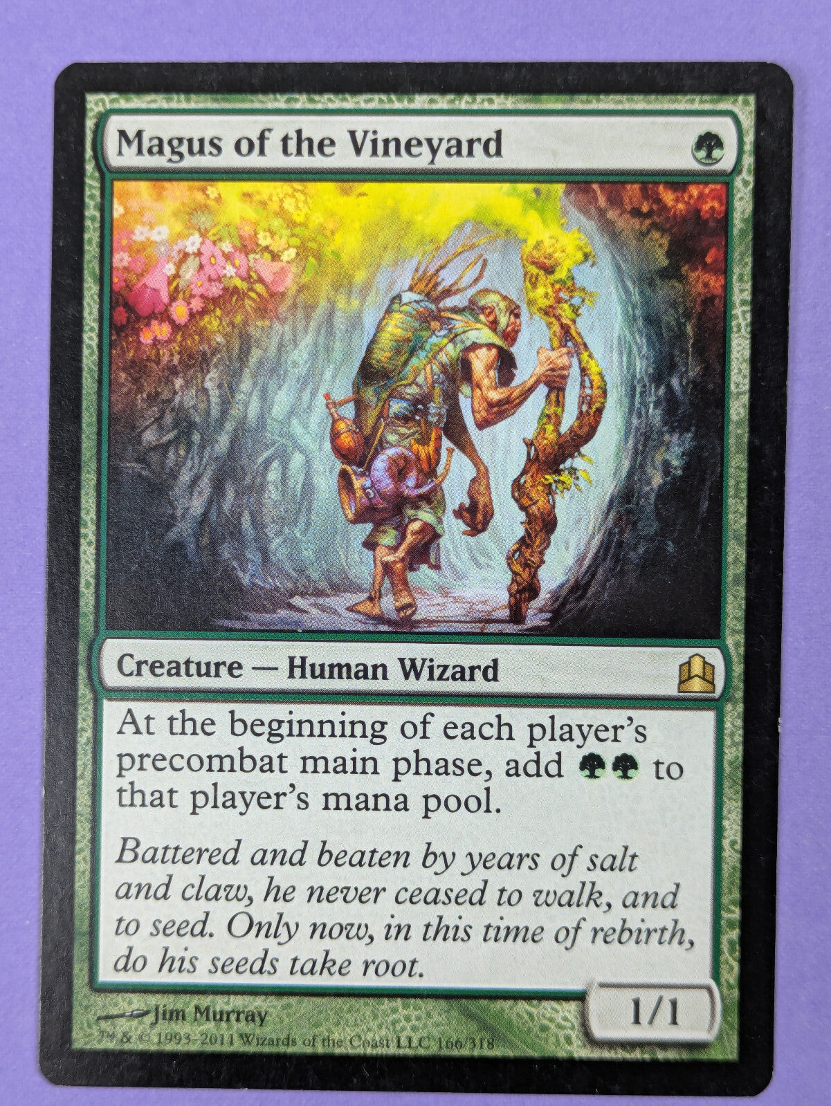 MTG Magic: Commander 2011: Magus of the Vineyard #166/318 Rare - LP