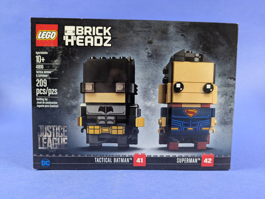 Lego BrickHeadz: Super Heroes: Tactical Batman & Superman Set 41610 BRAND NEW