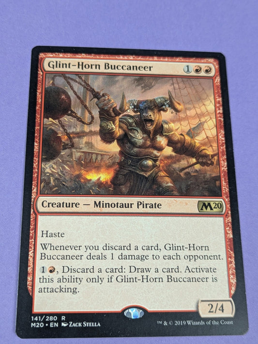 MTG Magic: Core Set 2020: Glint-Horn Buccaneer #141/280 Rare - NM