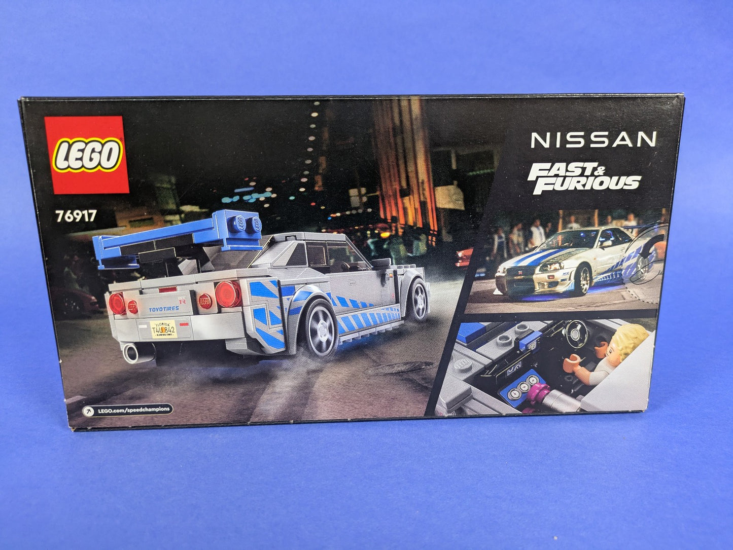 Lego SPEED CHAMPIONS: 2 Fast 2 Furious Nissan Skyline GT-R (R34) Set 76917 NEW!