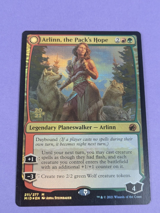 MTG: Innistrad: Midnight Hunt: Arlinn, the Pack's Hope Foil #211/277 Mythic - NM