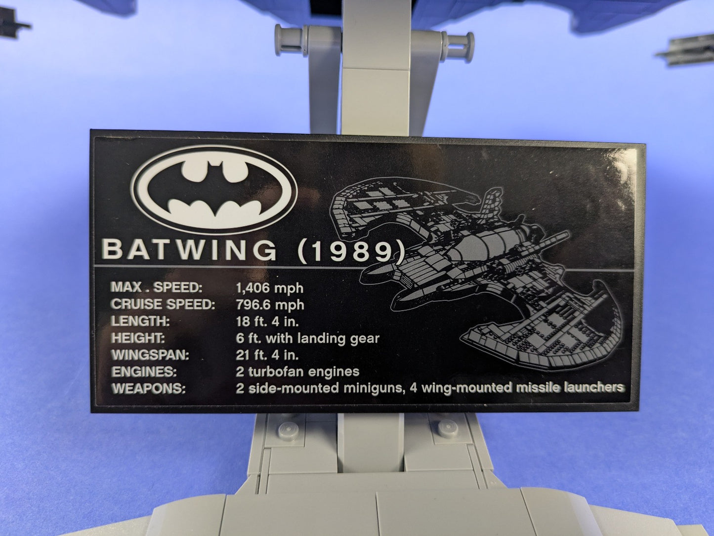LEGO Super Heroes 1989 Batwing 76161 Incomplete Set Pre-Owned