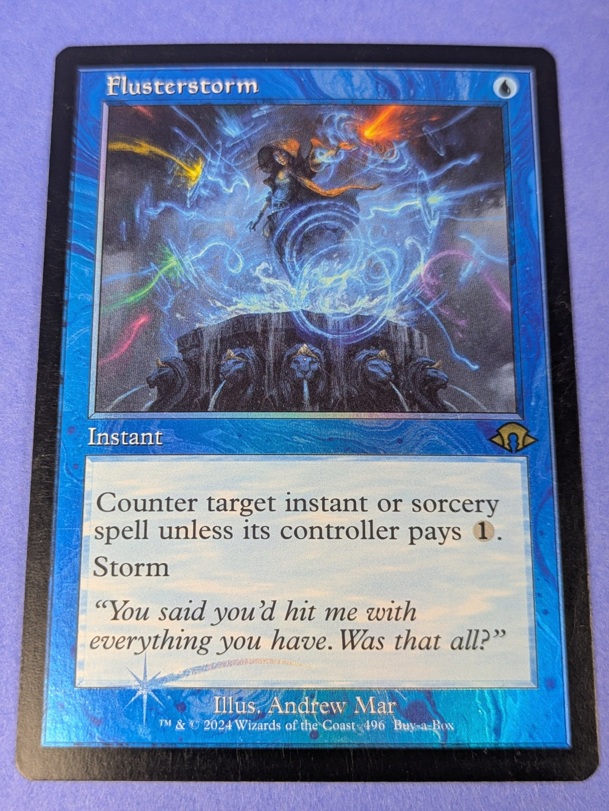MTG: Modern Horizons 3: Flusterstorm Buy-a-Box Promo Foil #496 Promo - NM