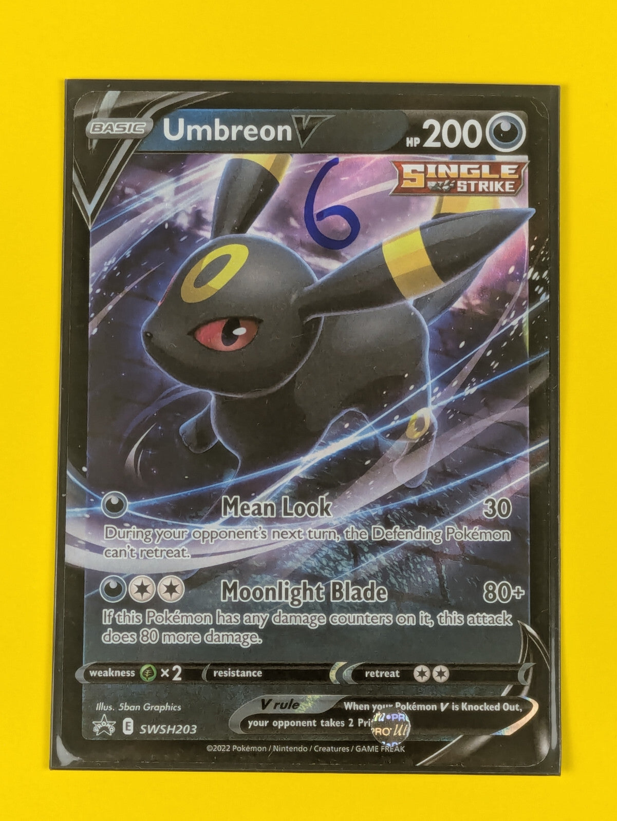 Umbreon V - SWSH203 - Promo Sword & Shield Promos - Pokemon Card - NM