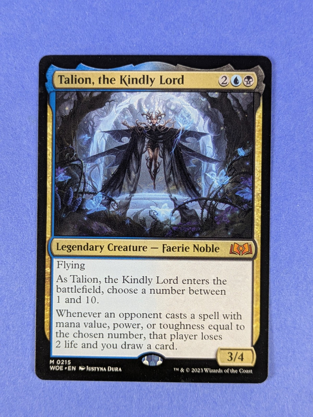 MTG Magic: Wilds of Eldraine: Talion, the Kindly Lord #0215 Mythic - NM