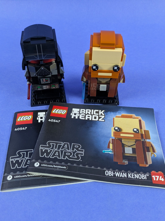LEGO BrickHeadz Star Wars Obi-Wan Kenobi & Darth Vader 40547 Pre-Owned