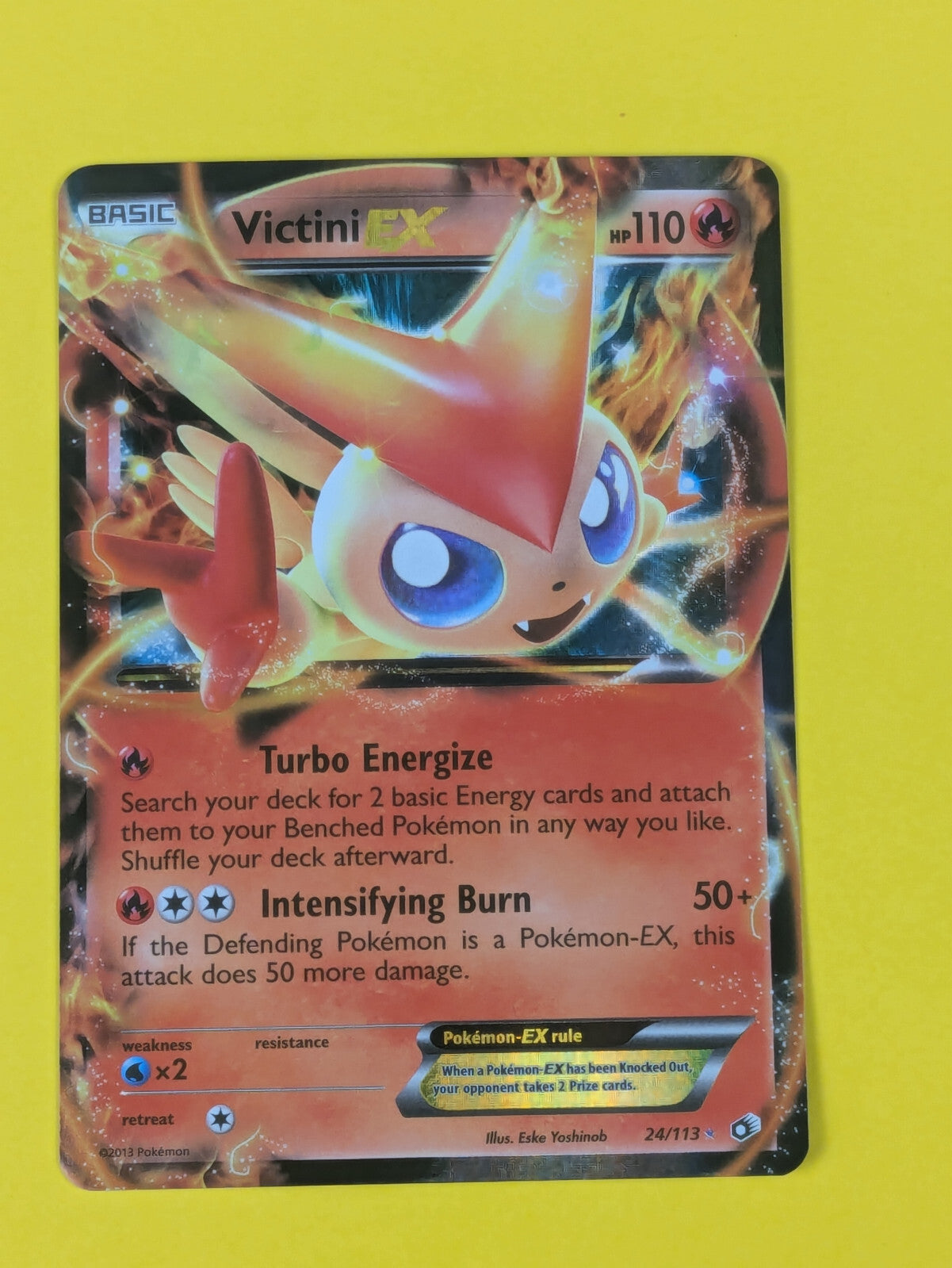 Victini EX - 24/113 - Ultra Rare Legendary Treasures - Pokemon Card - NM