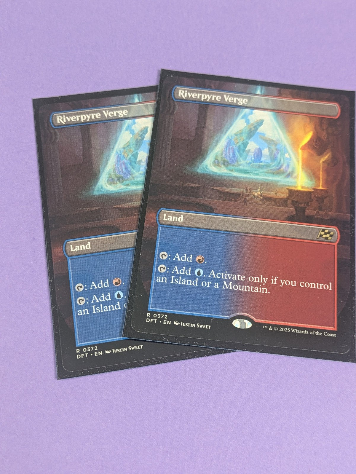 MTG Magic: Aetherdrift: Riverpyre Verge Borderless #0372 Rare - NM