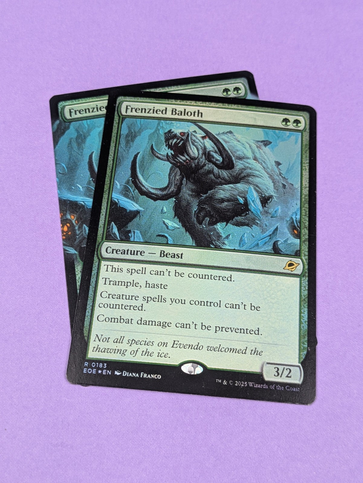 MTG Magic: Edge of Eternities: Frenzied Baloth #0342 Rare - NM