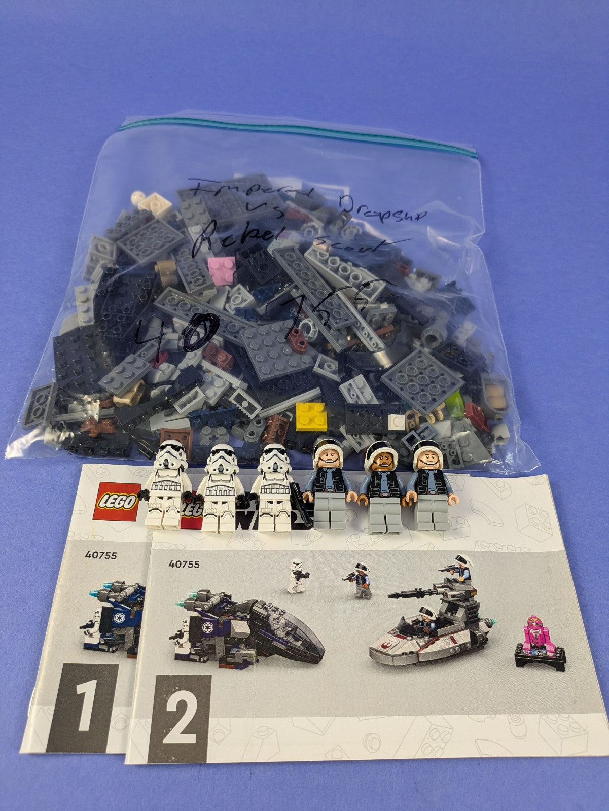 LEGO Star Wars Imperial Dropship vs. Rebel Scout Speeder 40755 Incomplete Set