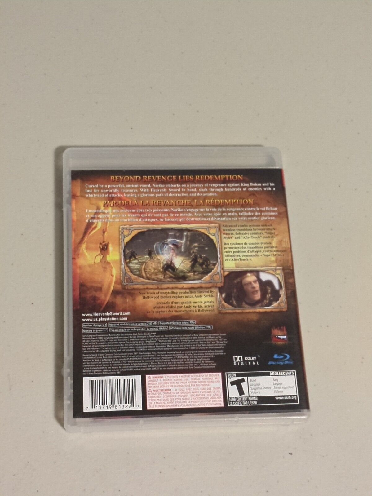 Heavenly Sword (Sony PlayStation 3) PS3
