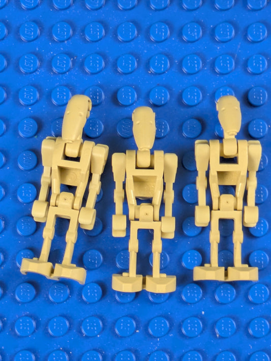 Lego Star Wars: Battle Droid - Tan Angled Arms (3X) sw0001b Sets 7141, 75058