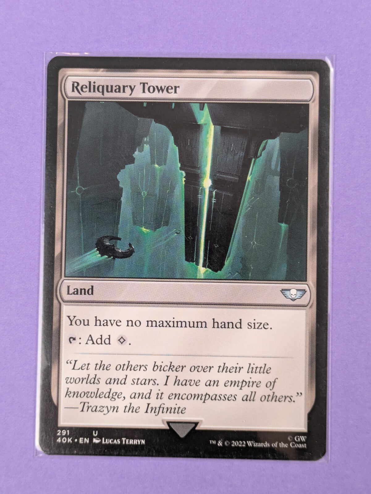 MTG Magic: Warhammer 40,000 Commander: Reliquary Tower #291 Uncommon - NM
