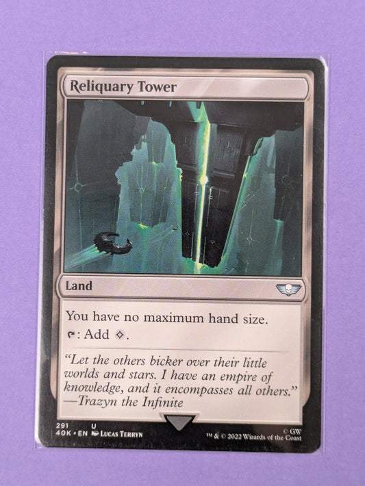 MTG Magic: Warhammer 40,000 Commander: Reliquary Tower #291 Uncommon - NM