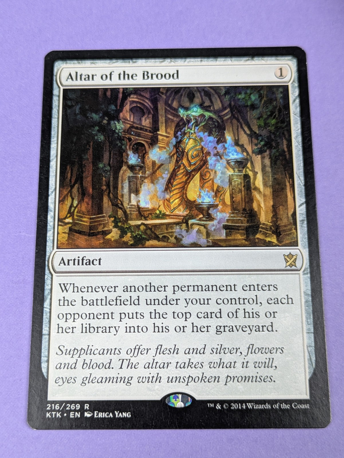 MTG Magic: Khans of Tarkir: Altar of the Brood #216/269 Rare - NM