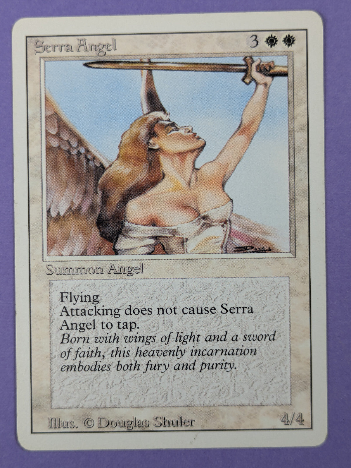 MTG Magic: Revised Edition (3rd Edition): Serra Angel Uncommon - MP