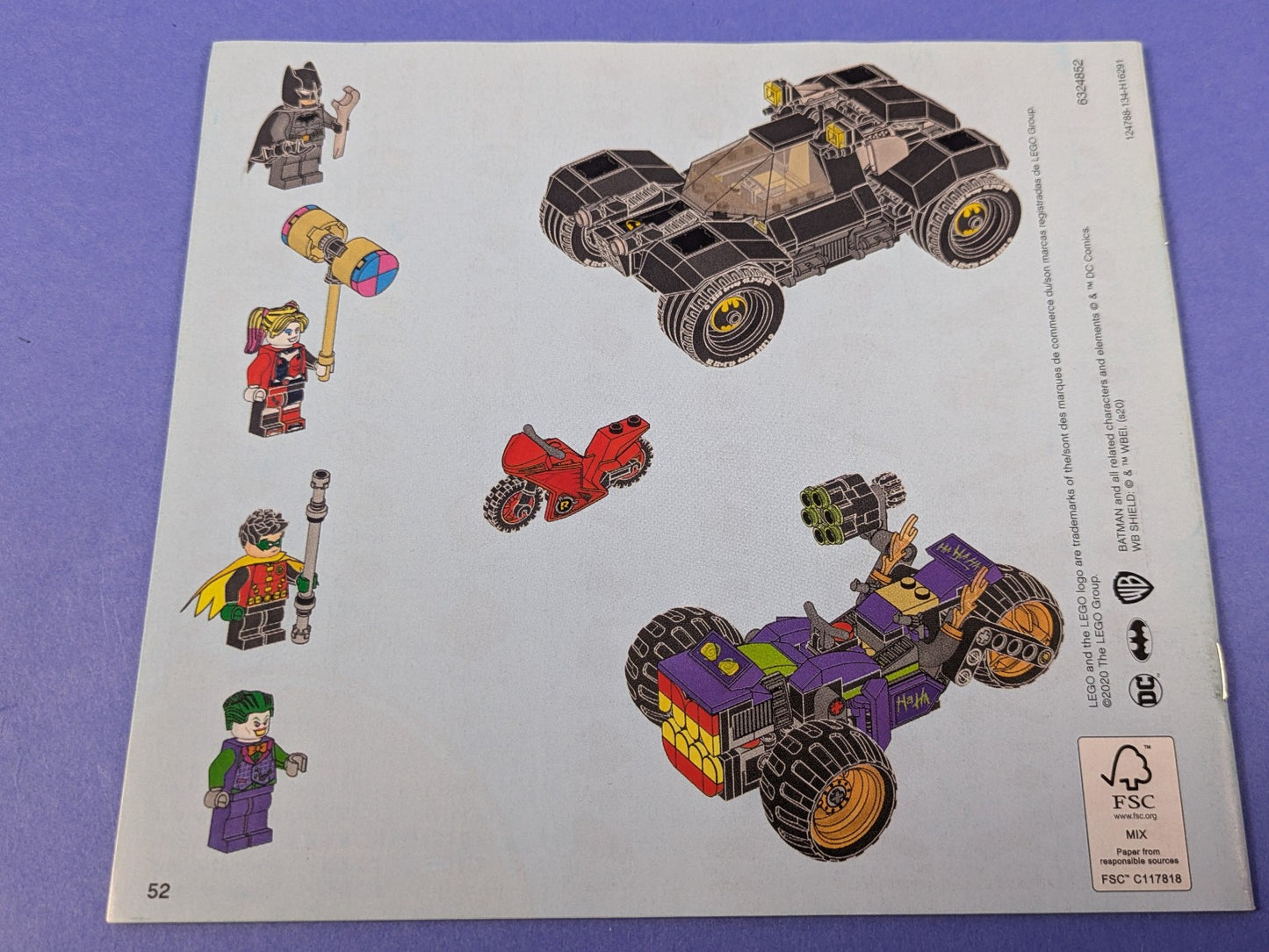 LEGO Super Heroes Joker's Trike Chase 76159 Incomplete Set Pre-Owned