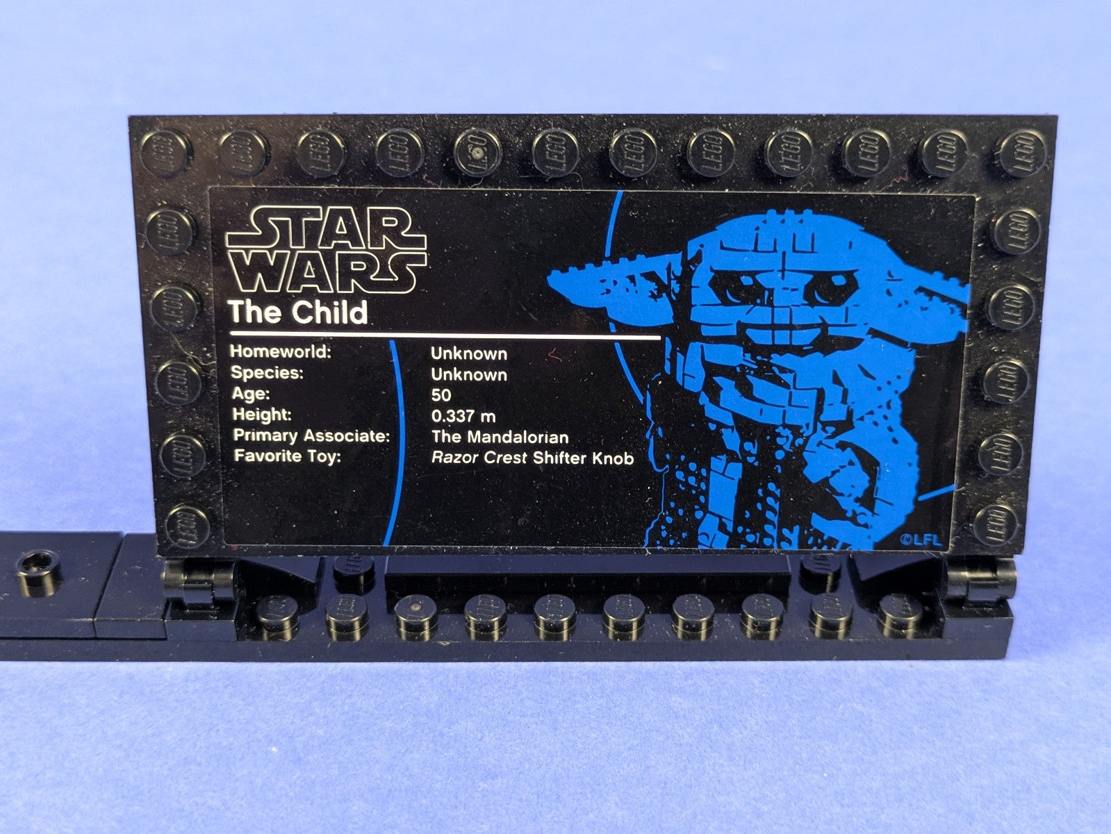 LEGO Star Wars The Child 75318 Display Plate Only Pre-Owned